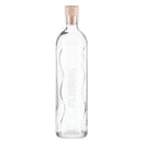 botella de vidrio para agua flaska con tapon hermetico