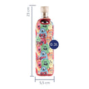 tamaños de botella reutilizable de vidrio flaska con funda de neopreno diseño monstruos