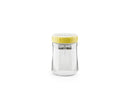 Tarro de vidrio para fermentación de frutas y verduras Kefirko de 900ml con tapa que amarilla y bomba de vacío.