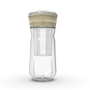 Kit para hacer queso casero Kefirko, con tarro de vidrio 1400ml y sistema de prensado en color beige