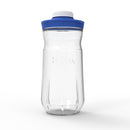 tarro de cristal con tapa hermética azul para segunda fermentacion kefirko de 1400ml