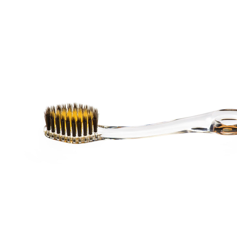 Cepillo de Dientes Antibacterias con Filamentos de ORO y Carbón Activo - Amoreco