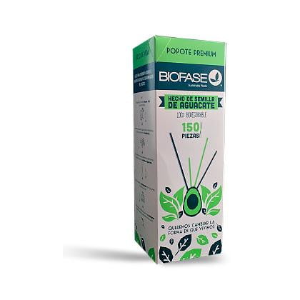 PAJITAS x 150 - Desechables Biodegradables hechas a base de Hueso de Aguacate - Amoreco