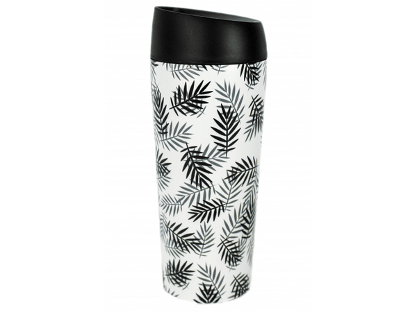 Termo de Viaje de Acero Inoxidable - HOJITAS - 450ml - Amoreco