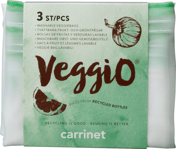 Pack Ahorro - 6 x Bolsas Reutilizables para Fruta y Verdura Hechas de Plástico Reciclado - Amoreco