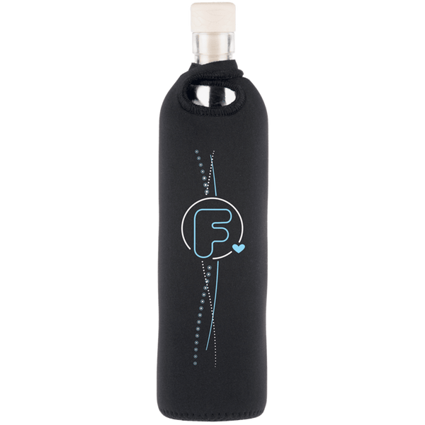 Botella de Vidrio con funda de Neopreno - AUTÉNTICA - Amoreco