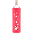 Botella de Vidrio con funda de Silicona - HIBISCUS - Amoreco