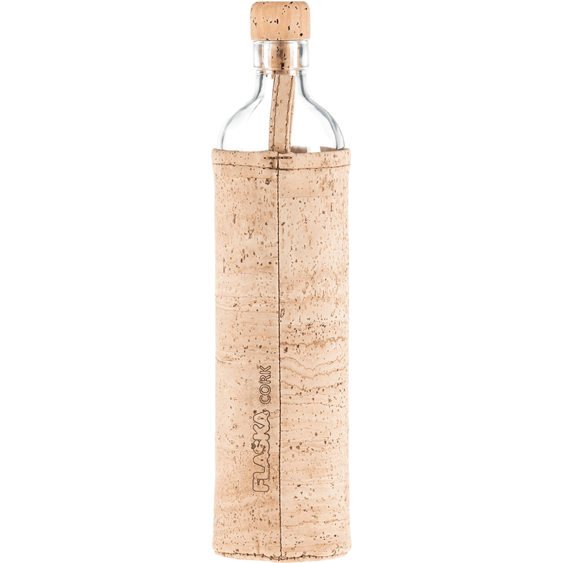 Botella de Vidrio con funda de Corcho - RENACER - Amoreco