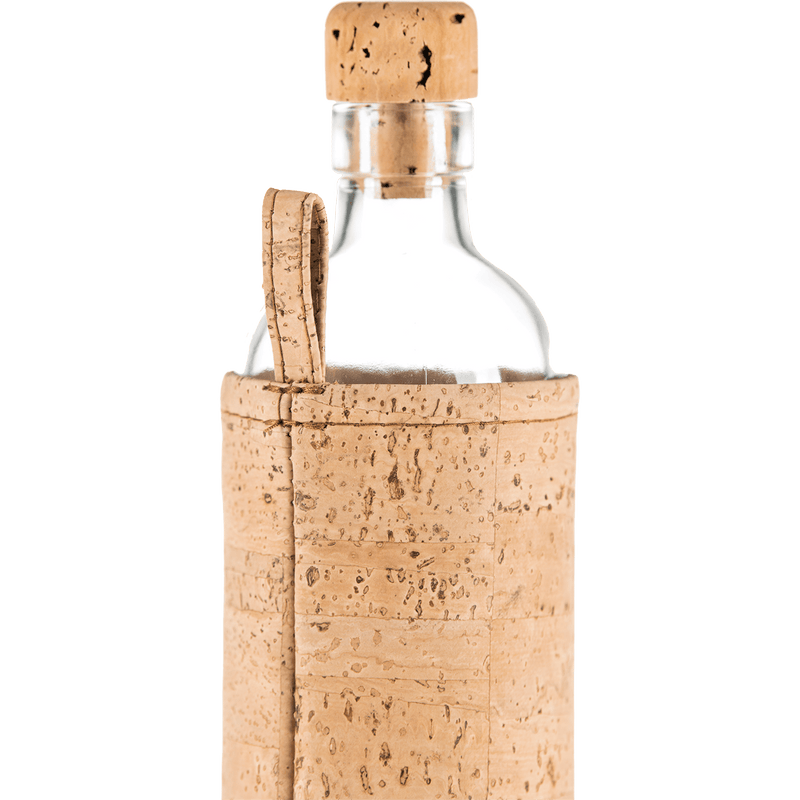 Botella de Vidrio con funda de Corcho - RENACER - Amoreco