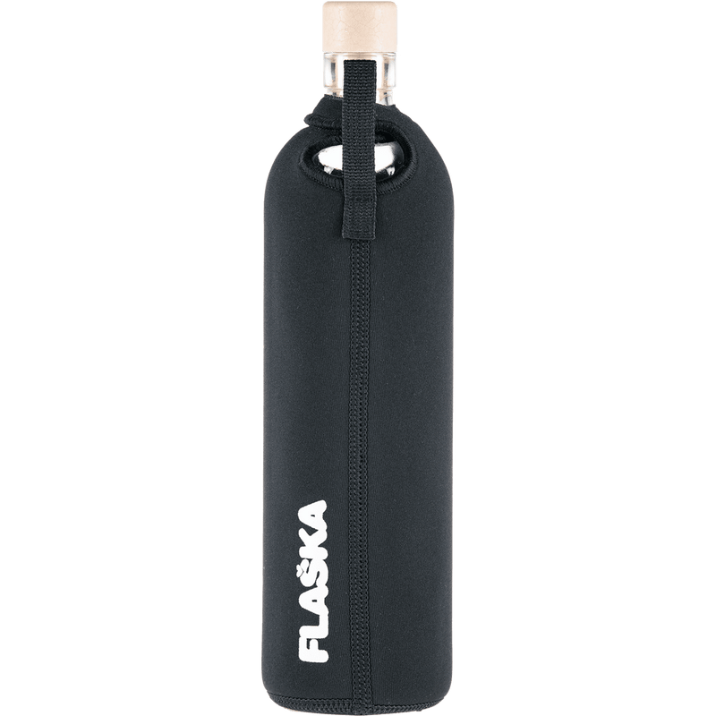 Botella de Vidrio con funda de Neopreno - MARGARITAS - Amoreco