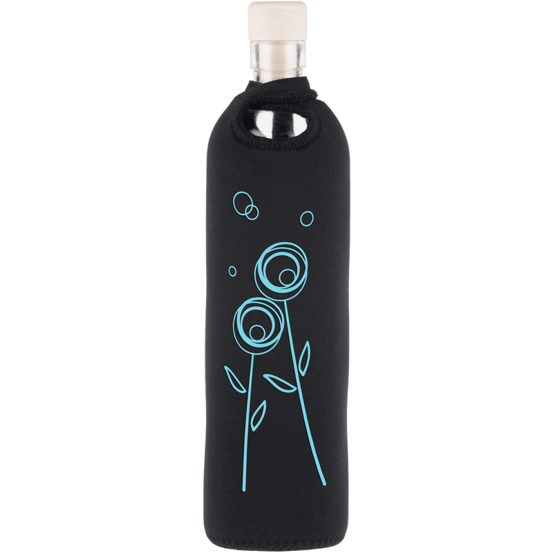 Botella de Vidrio con funda de Neopreno - DIENTE DE LEÓN - Amoreco