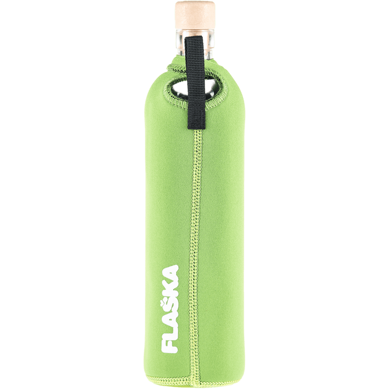 Botella de Vidrio con funda de Neopreno - FLOR DE LOTO - Amoreco