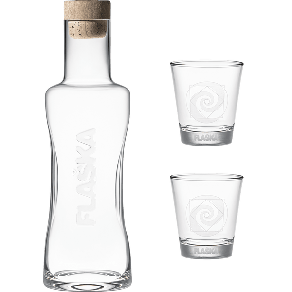 Jarra Vodan (1L) + 2 Vasos SIRIUS - Amoreco