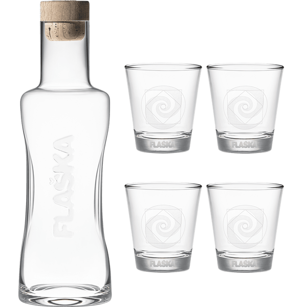 Jarra Vodan (1L) + 4 Vasos SIRIUS - Amoreco