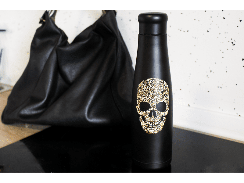 Botella Termo de Acero Inoxidable - CALAVERA - 550ml - Amoreco