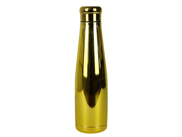 Botella Termo de Acero Inoxidable - ORO CROMADO - 550ml - Amoreco