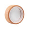 vista interior de plastico del tapon circular de madera de botella flaska de rosca