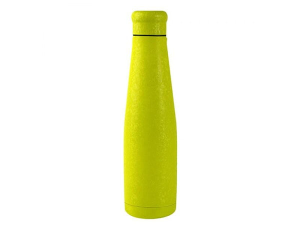 Botella Termo de Acero Inoxidable - Efecto Escarcha AMARILLO - 550ml - Amoreco