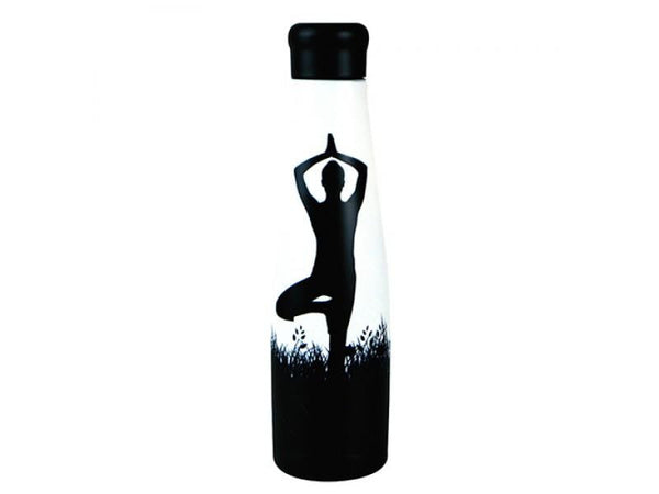 Botella Termo de Acero Inoxidable - YOGA - 550ml - Amoreco