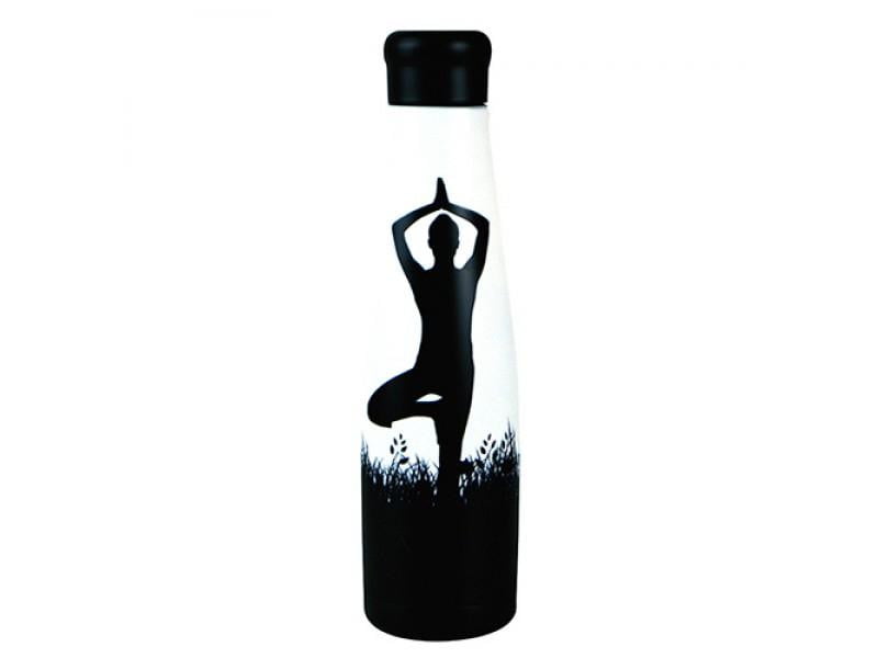 Botella Termo de Acero Inoxidable - YOGA - 550ml - Amoreco